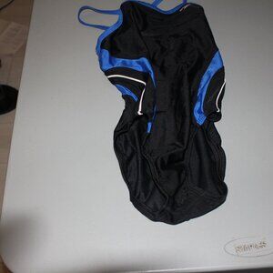 Blue & Black 1 Pcs  Speedo Swimsuit Size 28